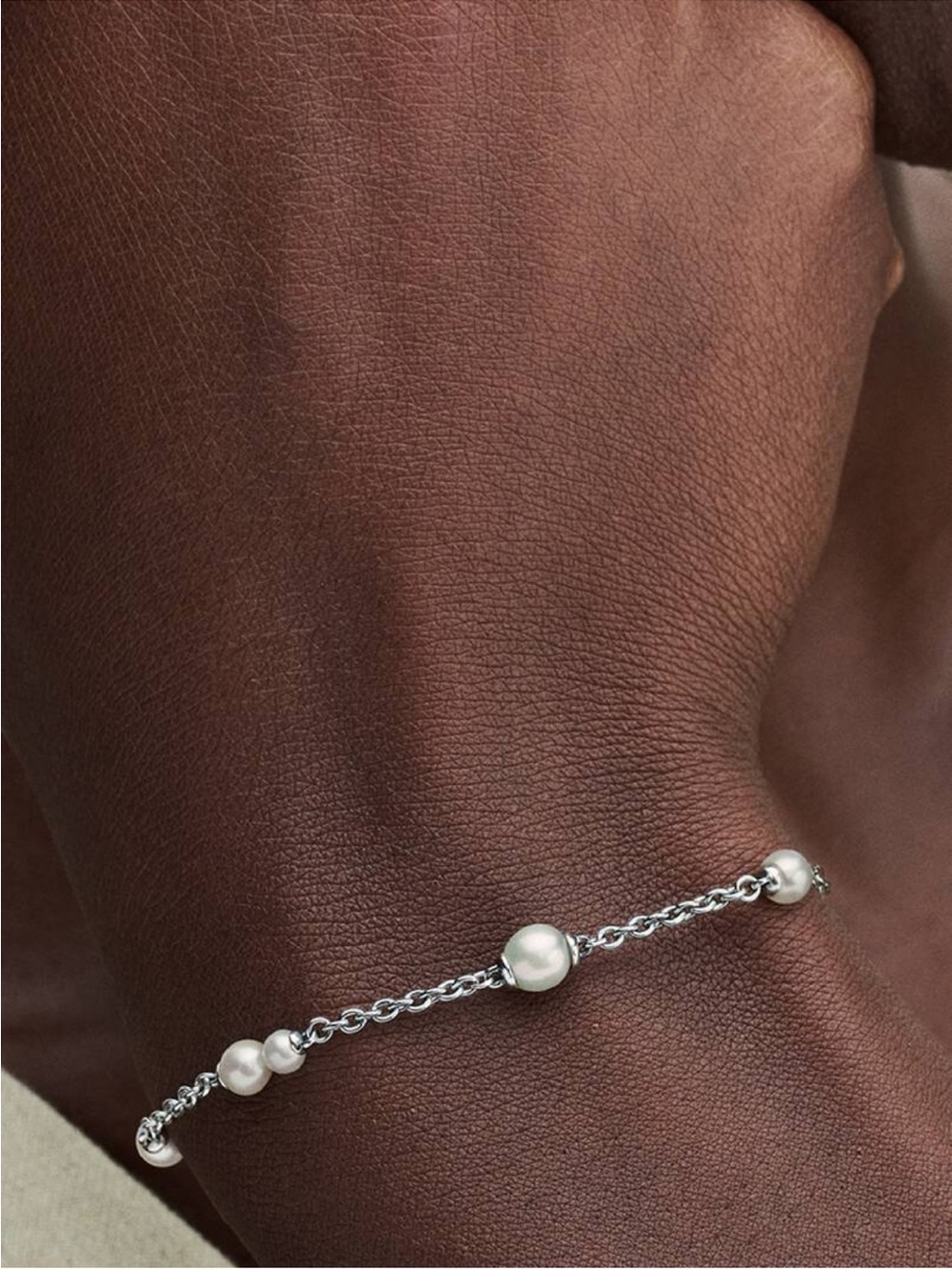 Pandora pearl station bracelet